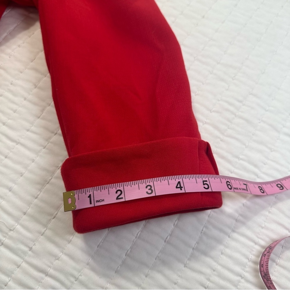 Tahiri Arthur S. Levine Elegant Red Women's Blazer with Gold Buttons - Picture 7 of 11